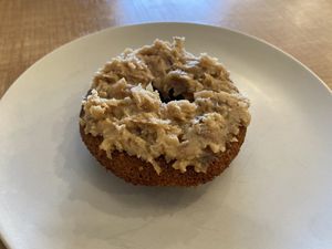 Pear doughnut at Grounds & Greens Cafe in White Rock