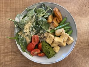 Influencer bowl  at Grounds & Greens Cafe in White Rock