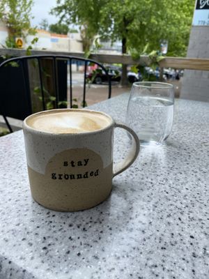 Hazelnut oat latte   at Grounds & Greens Cafe in White Rock