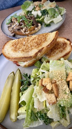 Cheese sandwich!  at Grounds & Greens Cafe in White Rock