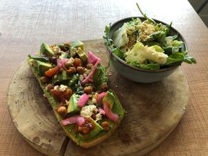 Greens toastie. at Grounds & Greens Cafe in White Rock