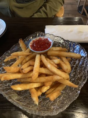 Fries (so good) at Chi in Vancouver