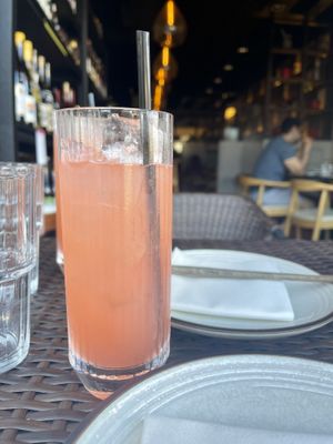 Rose ginger beer  at Chi in Vancouver