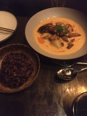 Yellow curry at Chi in Vancouver