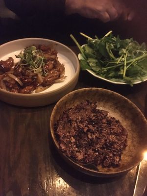 Sticky beef at Chi in Vancouver