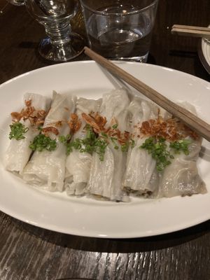 Banh Cuon Chay - rice paper Noodles   at Chi in Vancouver
