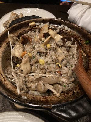 Truffle crispy kinoko ricee  at Chi in Vancouver