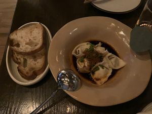 Spicy wontons are incredible   at Chi in Vancouver