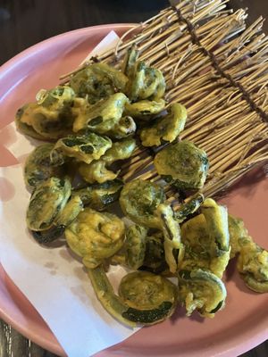 Fiddleheads   at Chi in Vancouver