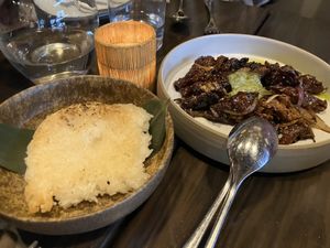 Shaken beef  at Chi in Vancouver