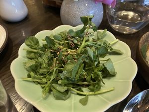 Watercrest salad   at Chi in Vancouver