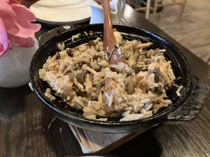 Crispy rice  at Chi in Vancouver