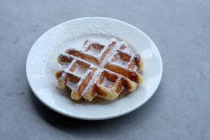 Liège Belguim Waffle at Chi in Vancouver