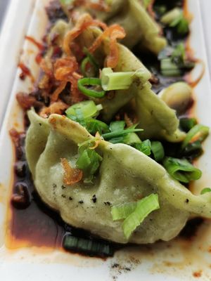 Potstickers at Chi in Vancouver