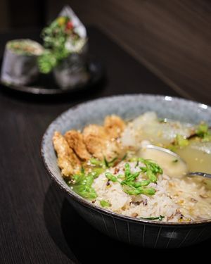 果皮冬瓜夜香花素鴨湯飯 at Cafe Imagine in Kowloon