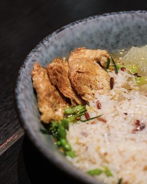 果皮冬瓜夜香花素鴨湯飯 at Cafe Imagine in Kowloon