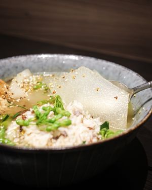 果皮冬瓜夜香花素鴨湯飯 at Cafe Imagine in Kowloon