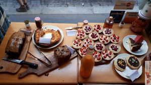 Desserts at La Cantine de Sam in Paris