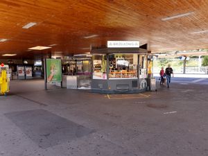Exterior in front of station at Brezelkönig in Buelach