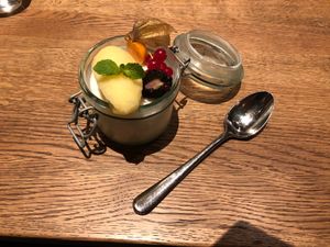 Vegan panacotta at Güterhof in Schaffhausen