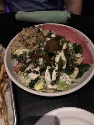 Falafel salad at Neon Tiger in Charleston
