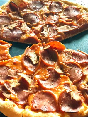 “Pepperoni” pizza at Neon Tiger in Charleston