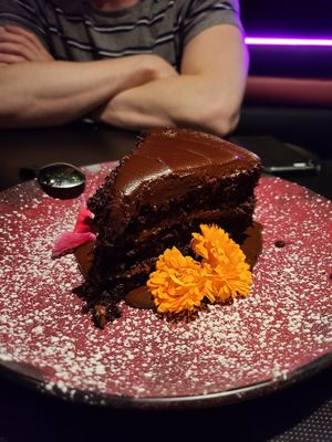 Chocolate Cake at Neon Tiger in Charleston