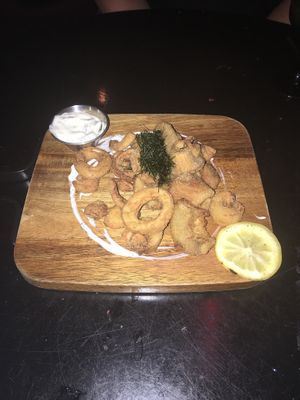 Trumpet mushroom “calamari” at Neon Tiger in Charleston