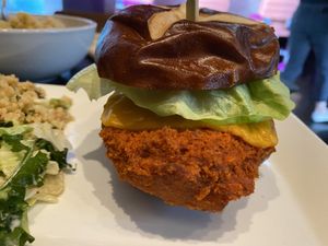 Big buffalo chick*n sandwich  at Neon Tiger in Charleston