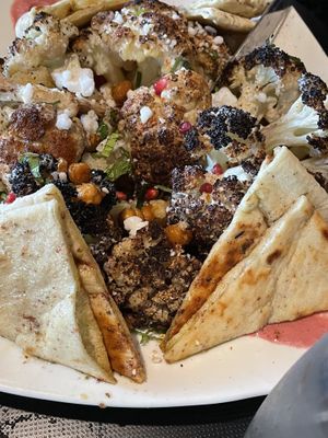 Roasted cauliflower platter from heaven at Neon Tiger in Charleston