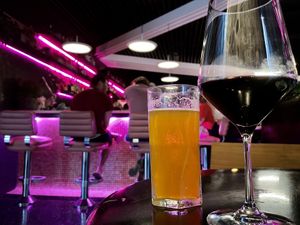 Tasty drinks with trendy atmosphere  at Neon Tiger in Charleston