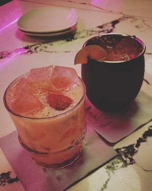 Drinks at Neon Tiger in Charleston