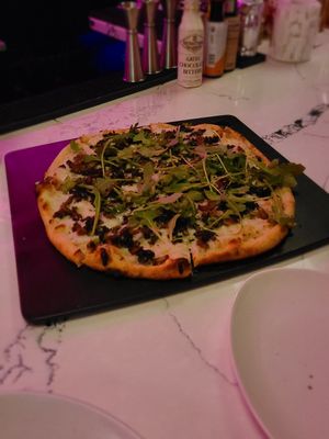 Formaggio champignone pizza at Neon Tiger in Charleston