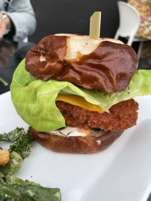 Chicken sandwich  at Neon Tiger in Charleston