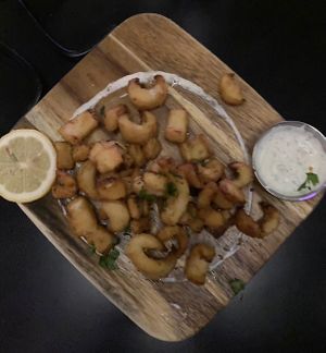 Mushroom calamari  at Neon Tiger in Charleston