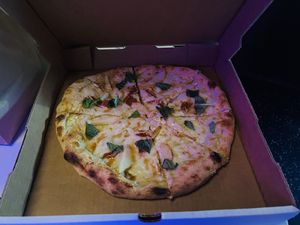 Pear vegan pizza  at Neon Tiger in Charleston