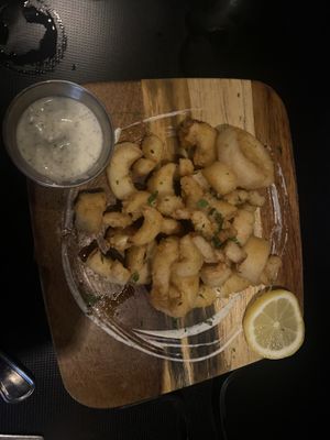 oyster mushroom calamari  at Neon Tiger in Charleston