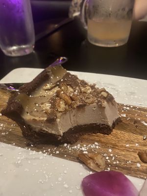 vegan turtle cheesecake!! so good!!  at Neon Tiger in Charleston