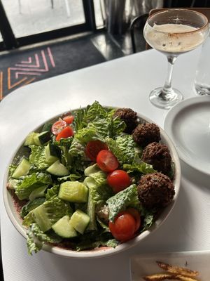Falafel salad  at Neon Tiger in Charleston