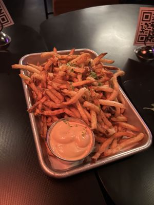 Fries with chipotle aoli   at Neon Tiger in Charleston