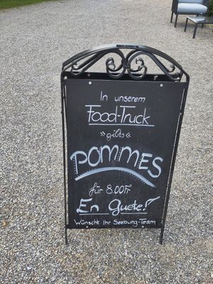 Food truck on the backside at Schloss Seeburg in Kreuzlingen