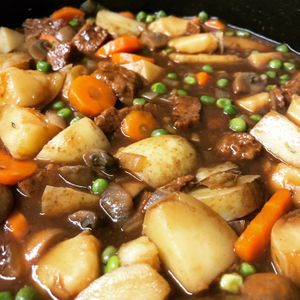 Vegan beef cassoulet at Plant & Planet in Castleton