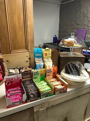 Good selection of snacks at Plant & Planet in Castleton