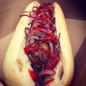 Jumbo dog at Plant & Planet in Castleton