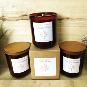 Soy candles handmade in Derbyshire  at Plant & Planet in Castleton