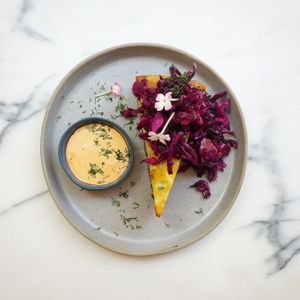 cauliflower cake  at Senhor Uva in Lisbon