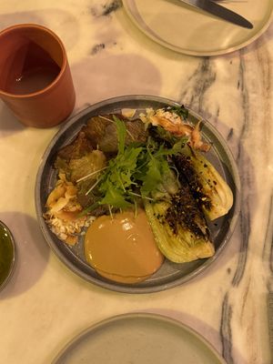 Oyster mushroom, pakchoi, soy, peanut, cocoonut #Veganuary at Senhor Uva in Lisbon