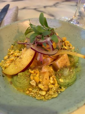 Vegan ceviche   at Senhor Uva in Lisbon