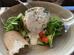 Baked potato at Alpendorf Aktivhotel in St Johann Im Pongau