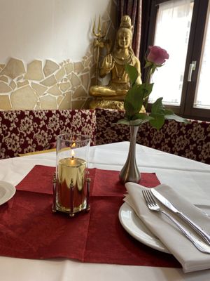 Cosy restaurant   at Taj Mahal in Noerdlingen